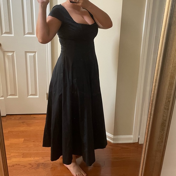 STAUD Short Sleeve Wells Maxi Dress Sz 12 - Picture 11 of 11